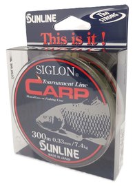 SUNLINE vlasec SIGLON CARP 300m,0.33mm/7.4 kg-GR